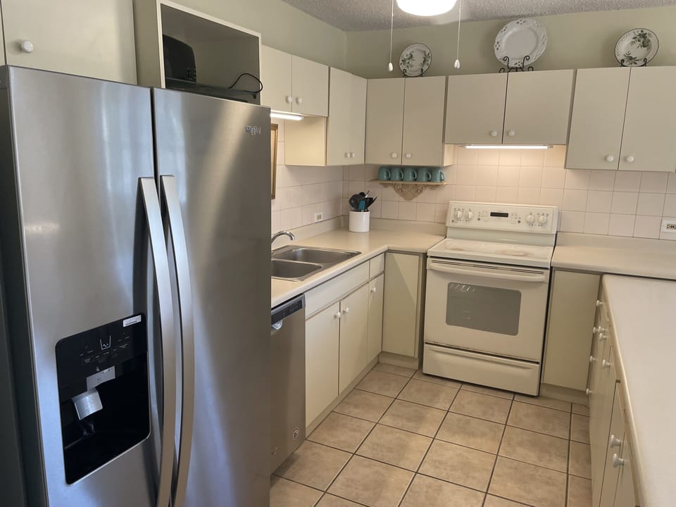 New refrigerator (with ice) and dishwasher