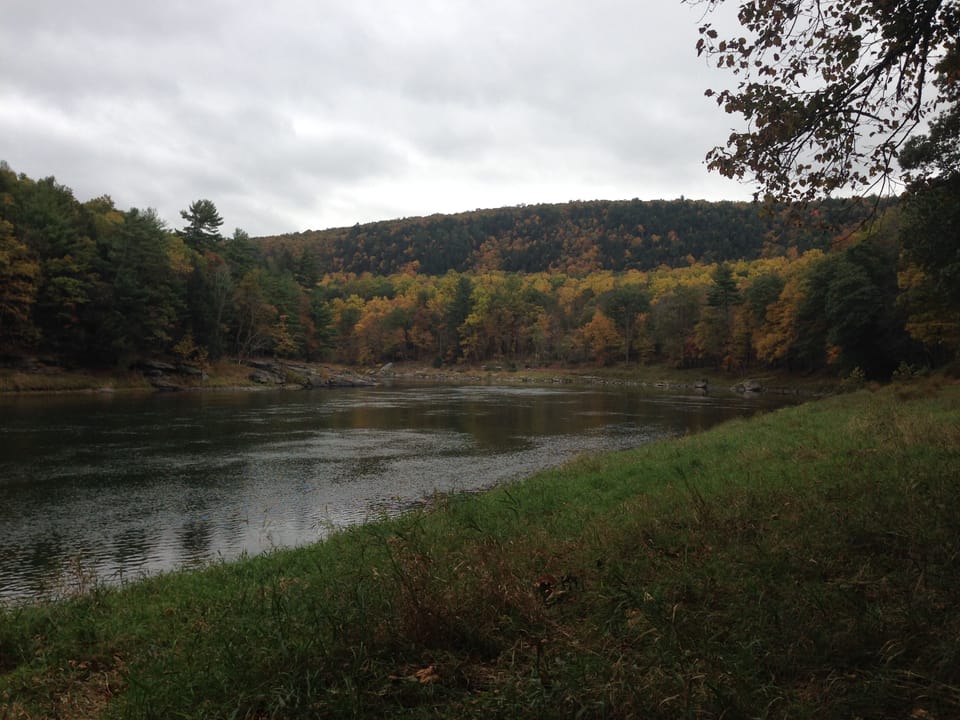 Private access to the Delaware River through "Delaware River Access Park"