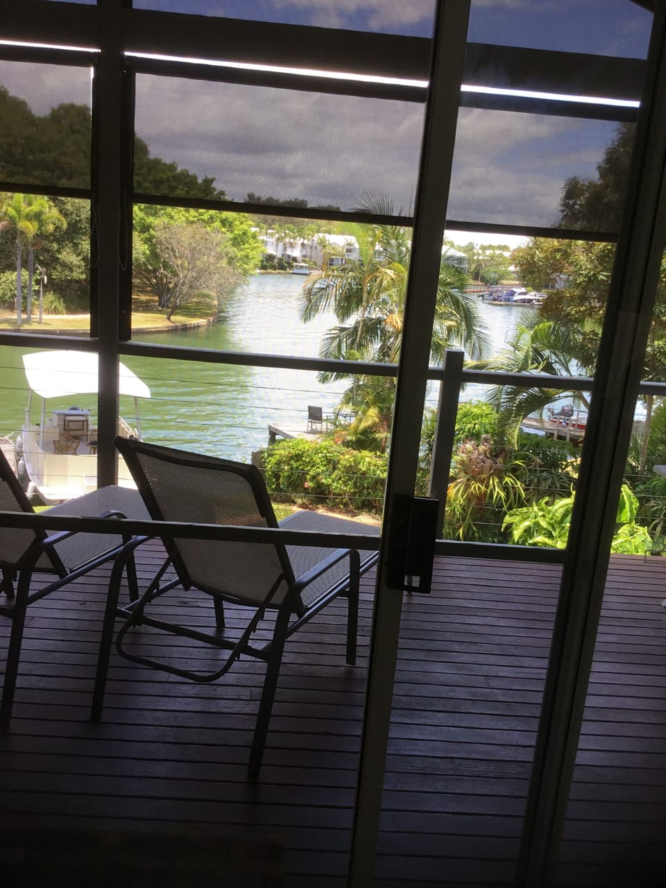 View from inside unit