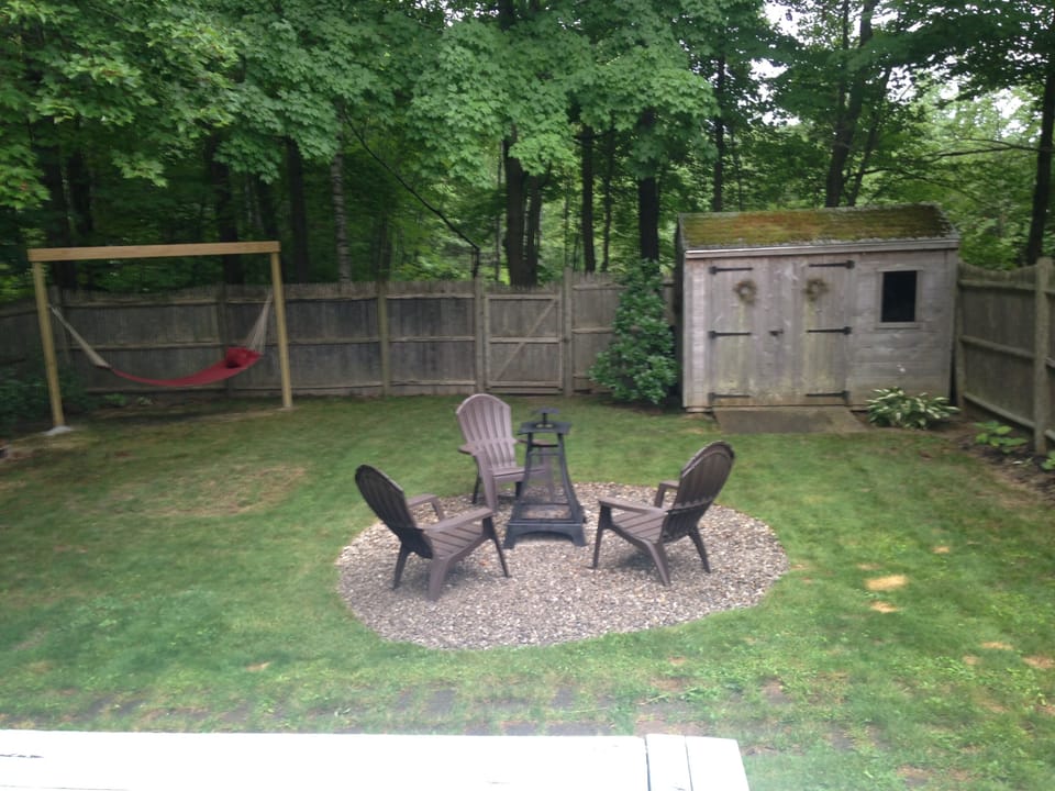 View from the deck in the back yard!  Totally enclosed fence. 