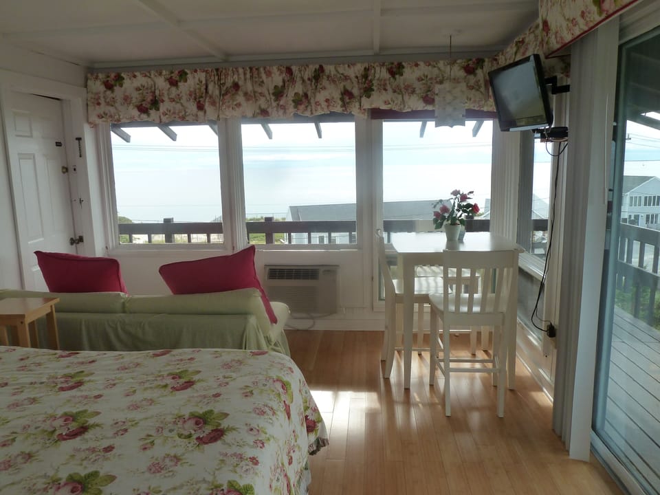 Our unit with a fabulous view of the bay across the street!