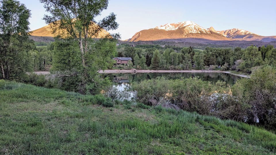 The other side of the lake view.