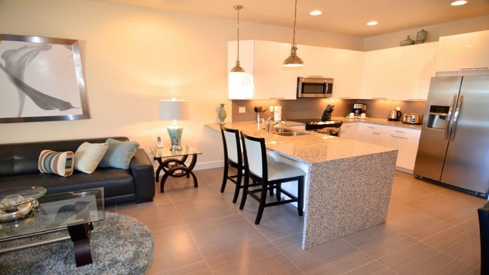 Modern fully-fitted kitchen