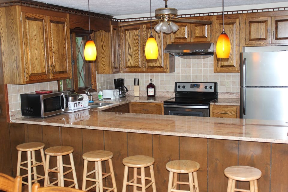 Kitchen with granite counter top