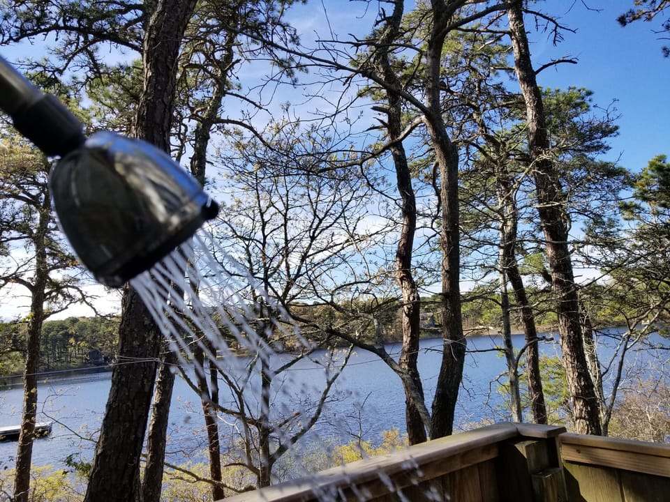View from outdoor shower!