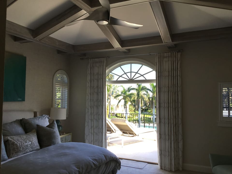 Master bedroom and terrace