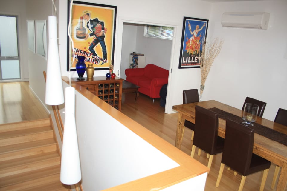 Stairs, dining room and Chill-out room