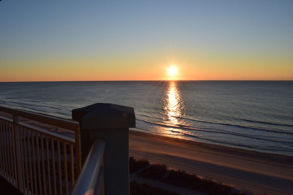 Sunrise from the balcony.