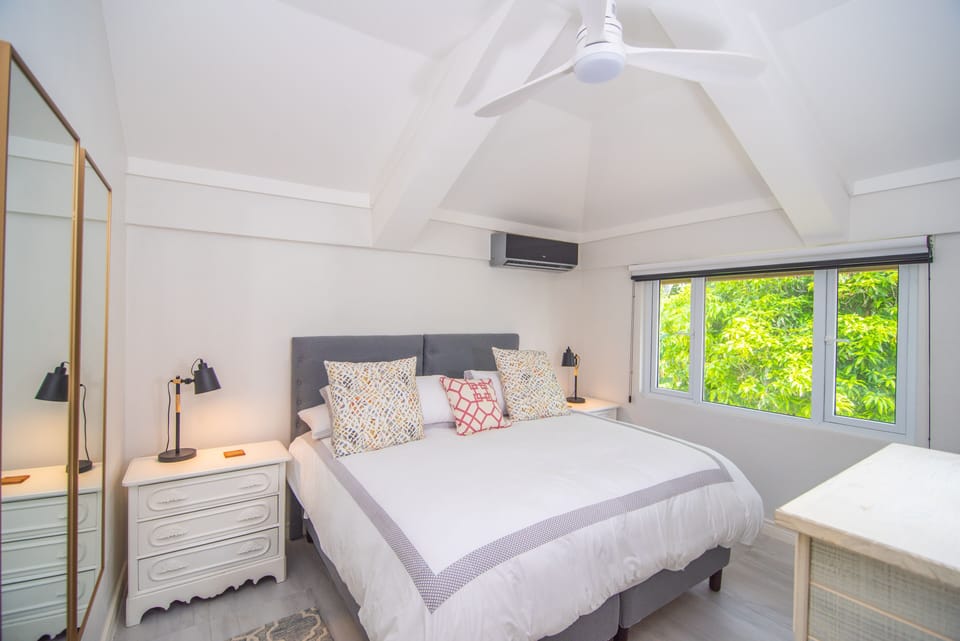 Upper level Bedroom #3 garden/polo view, king size separates into 2 twins sleep2