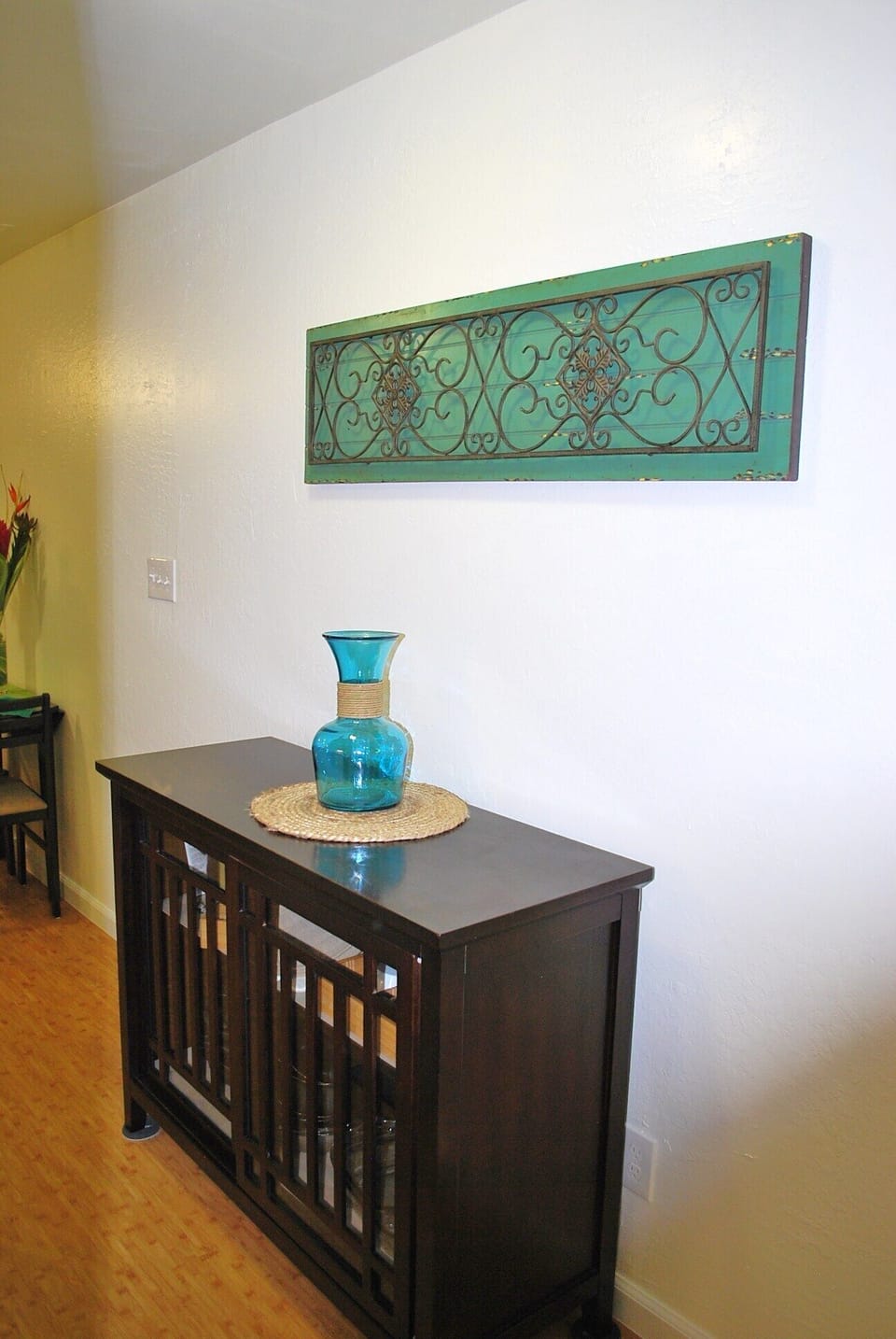 Serving/Buffet Table loaded with kitchenware 