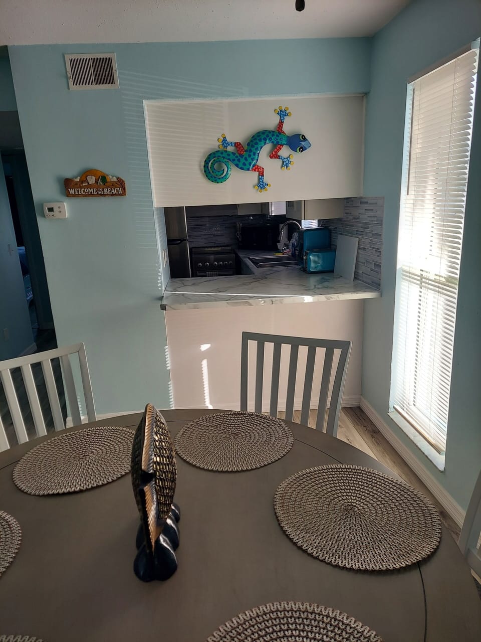 Dining area with Kitchen pass through 