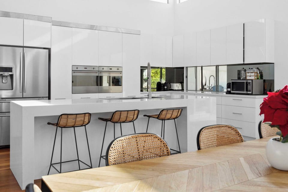 Open Living, Dining & Kitchen
