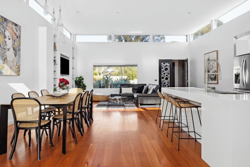 Open Living, Dining & Kitchen