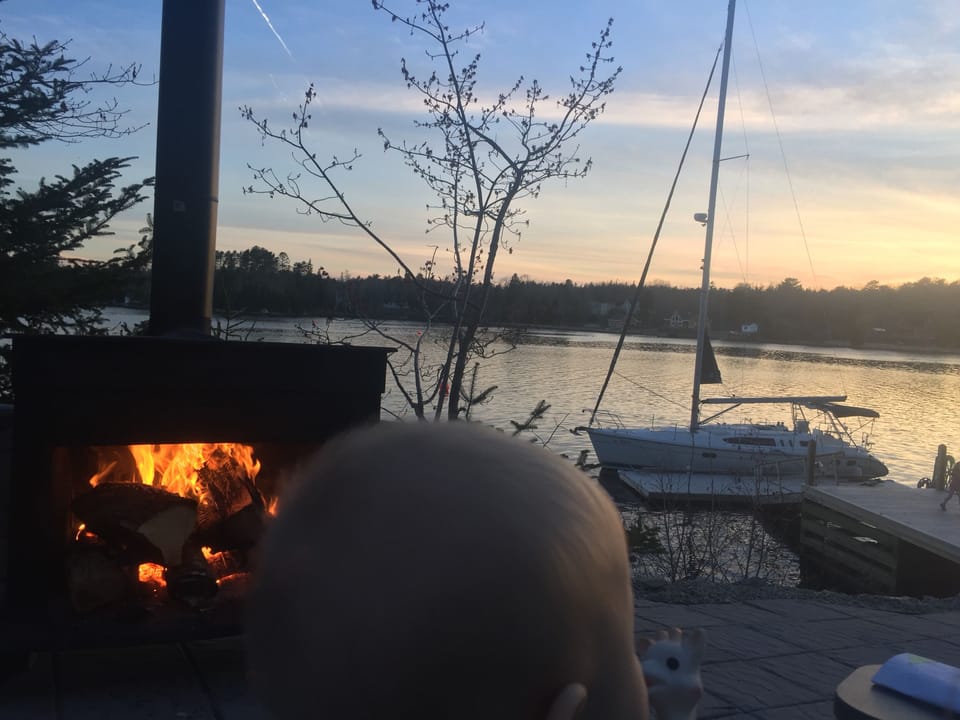 Endless sunsets by the campfire