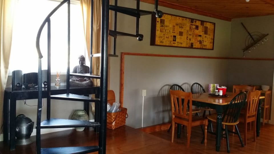Spiral stairs - only access to bedrooms