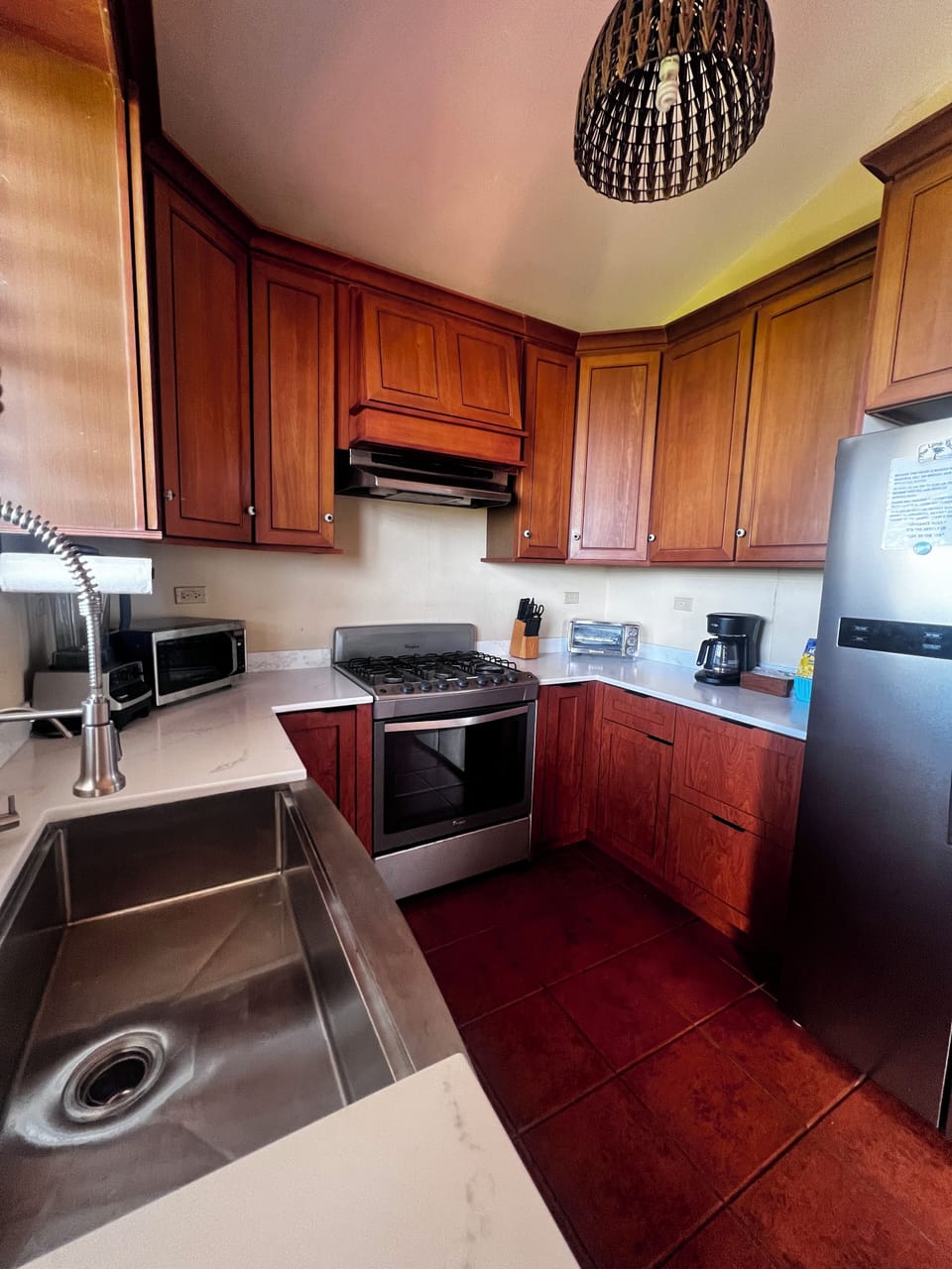 Well equipped kitchen  in the Upper Palm, 2nd floor, 2 bedroom home