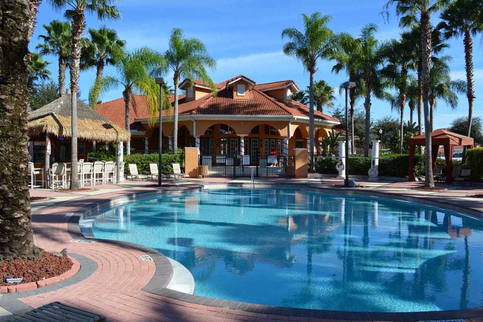 Beautiful heated pool at the clubhouse