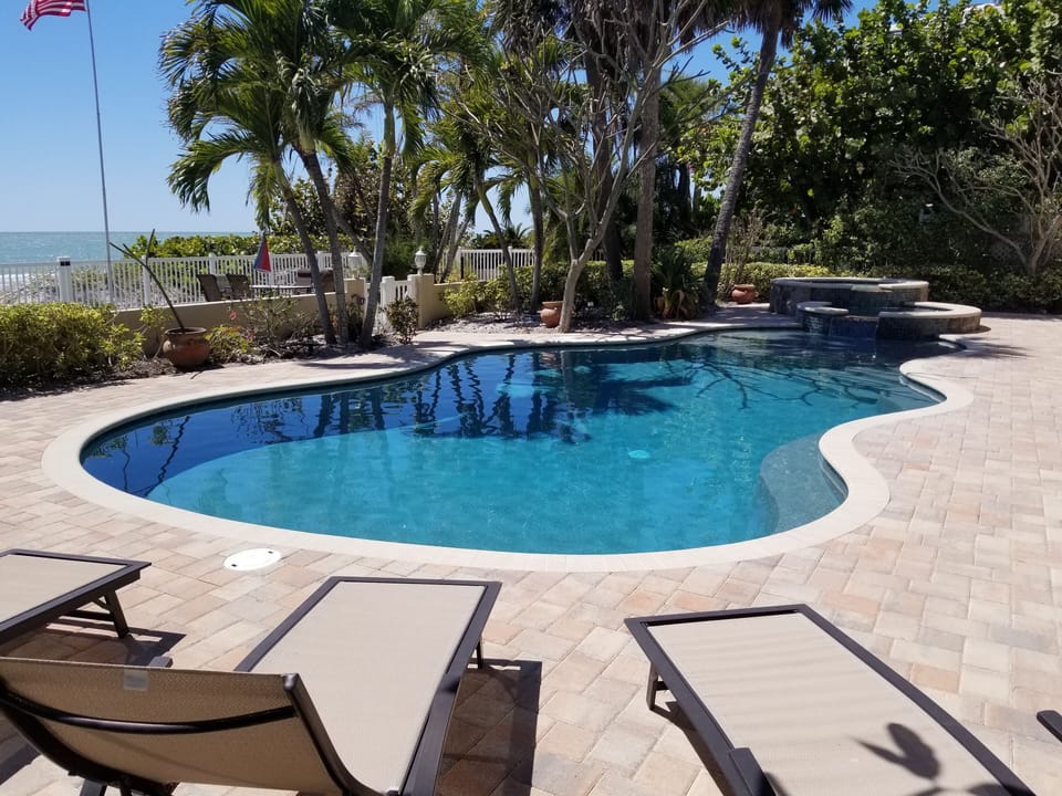 Pool view from patio