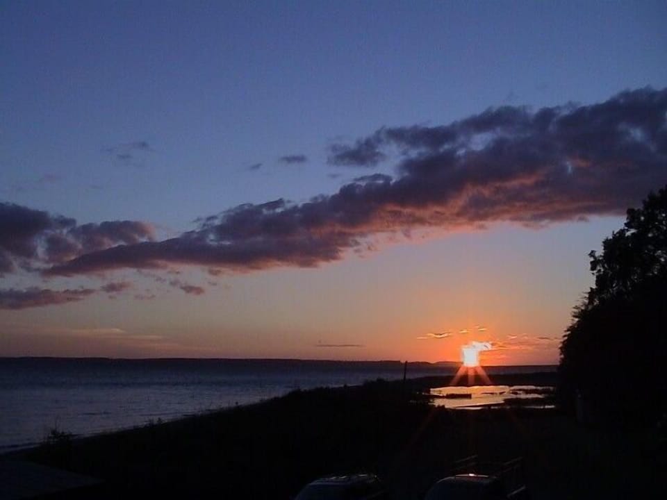 Year-round sunsets-  this is the furthest north the sun will set,  around June