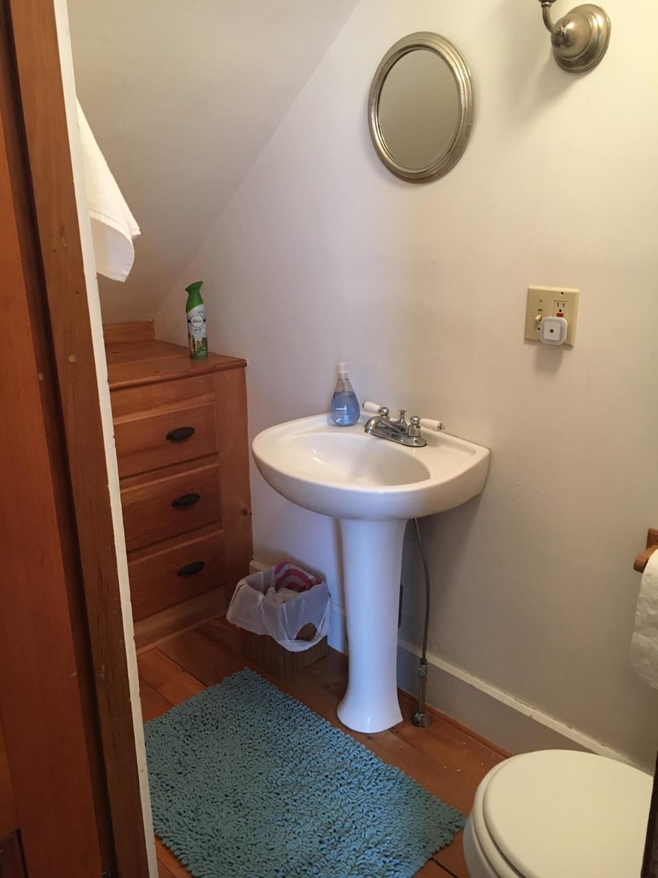 First floor half bath