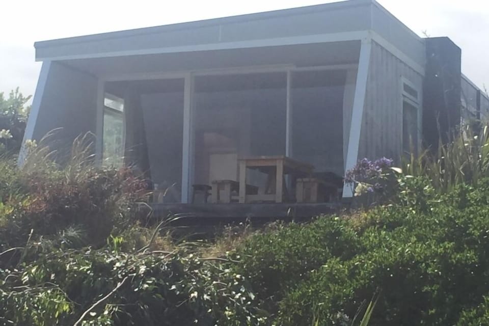 View of the house from the dunes