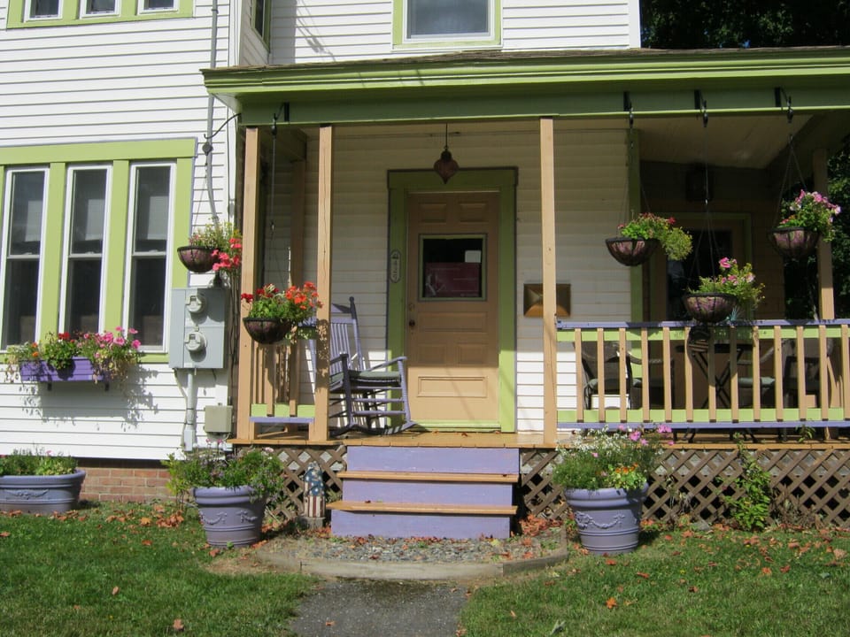 front porch of Unit 1