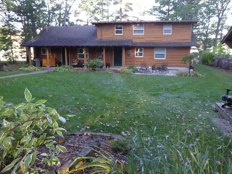 Road side has large grassy yard