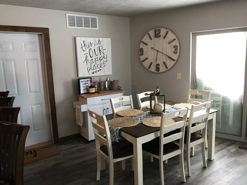 Dining Table - Seats 6, Bar - Seats 4