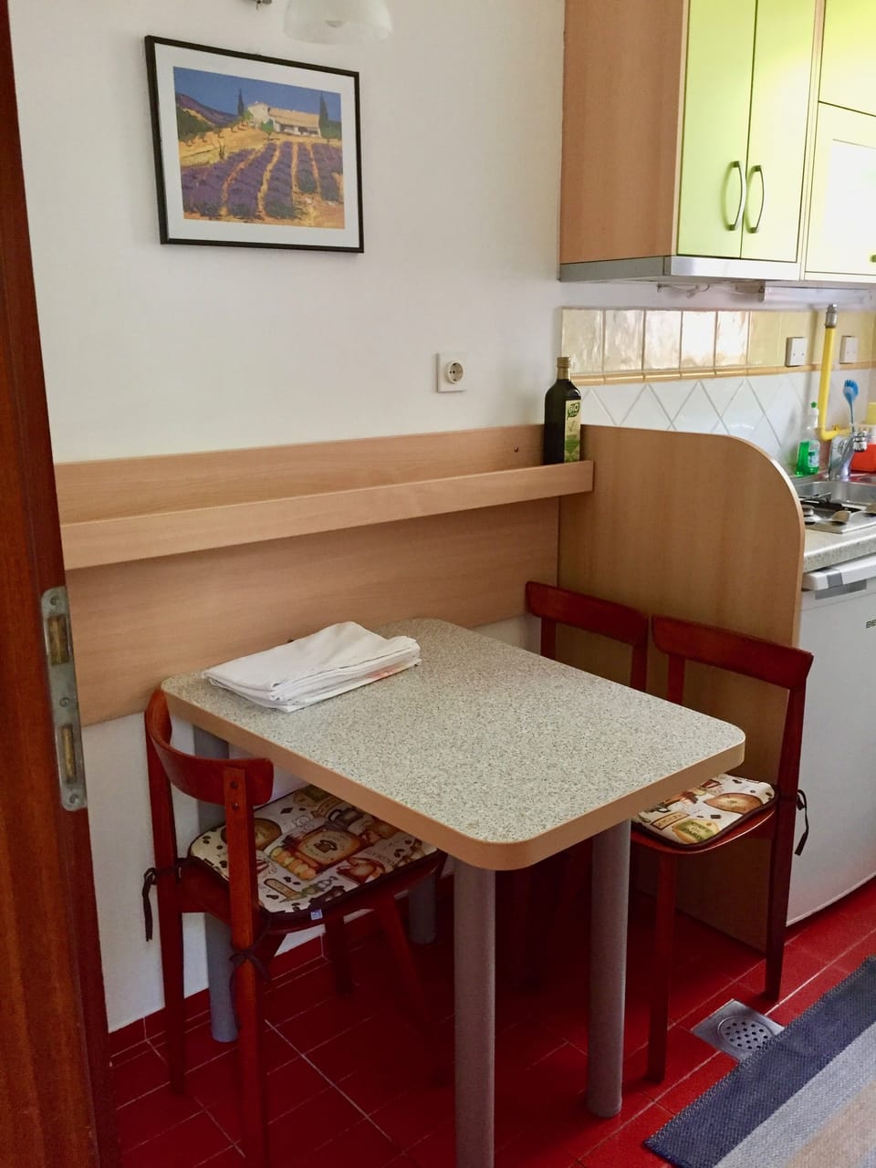 Small dining table in the kitchen