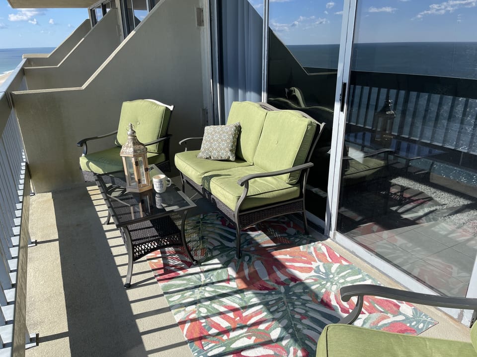 Enjoy your morning coffee while watching the dolphins play!