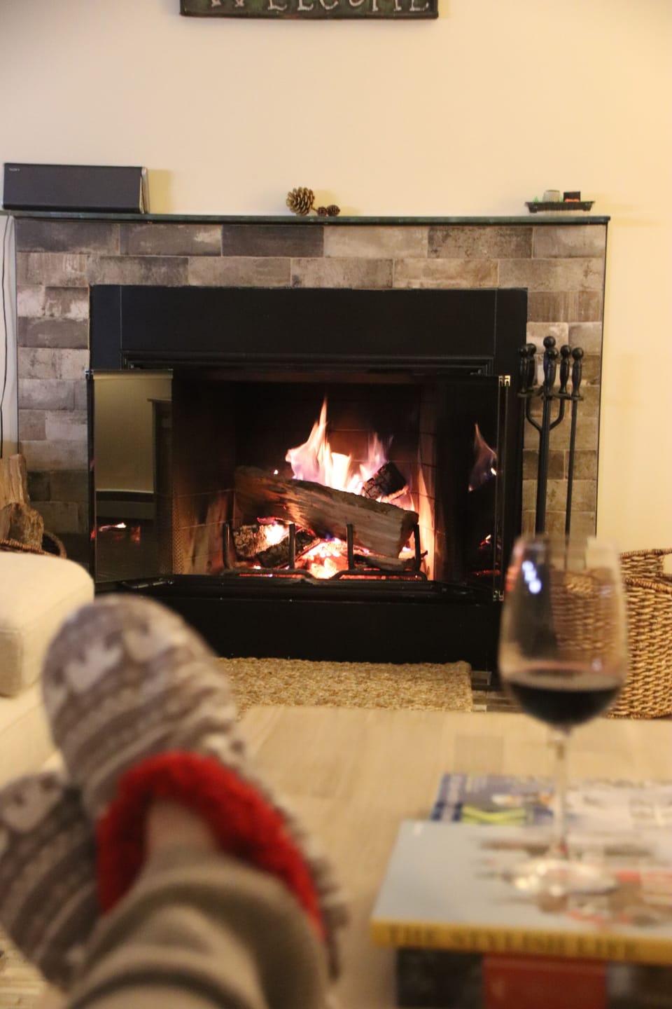 It's a cozy place to relax after a day on the slopes