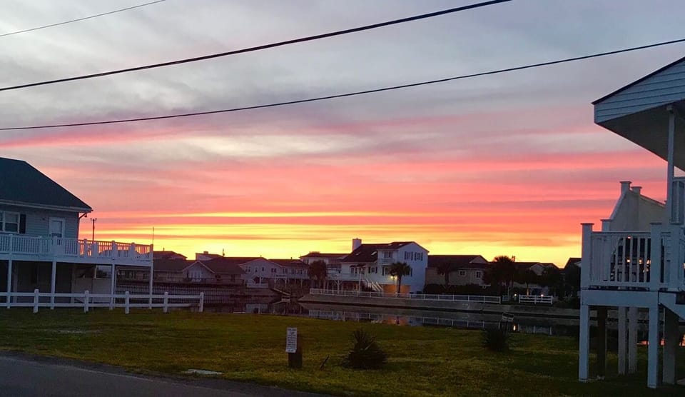 Sunset overlooking the canal!