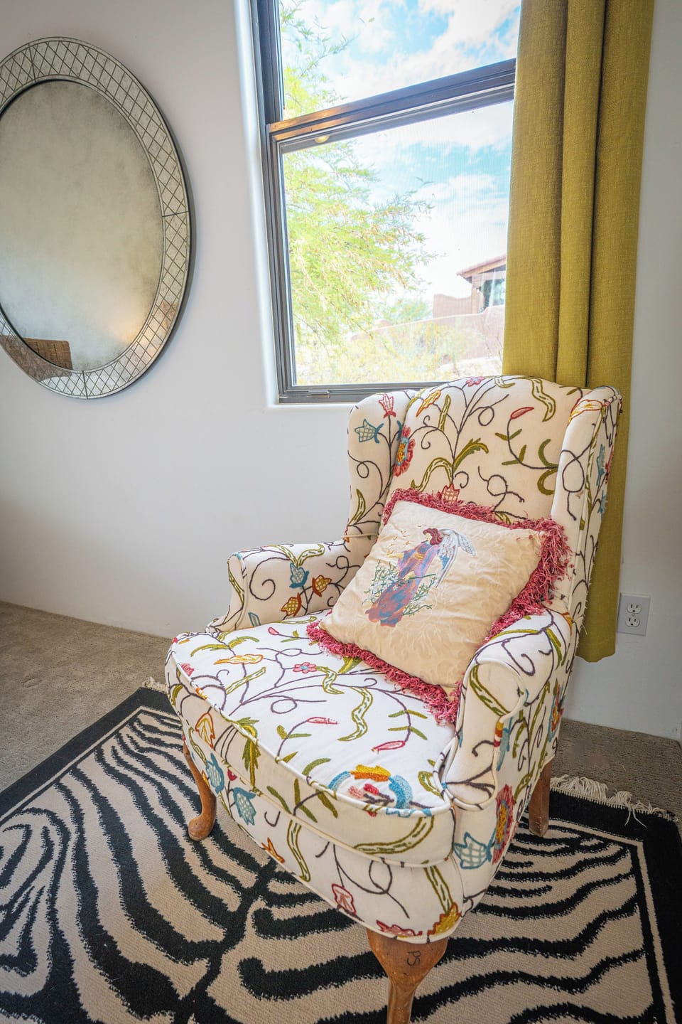 A bright and airy room for a quiet read
