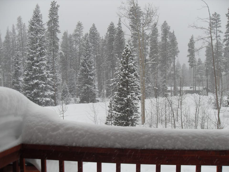 View from loft balcony