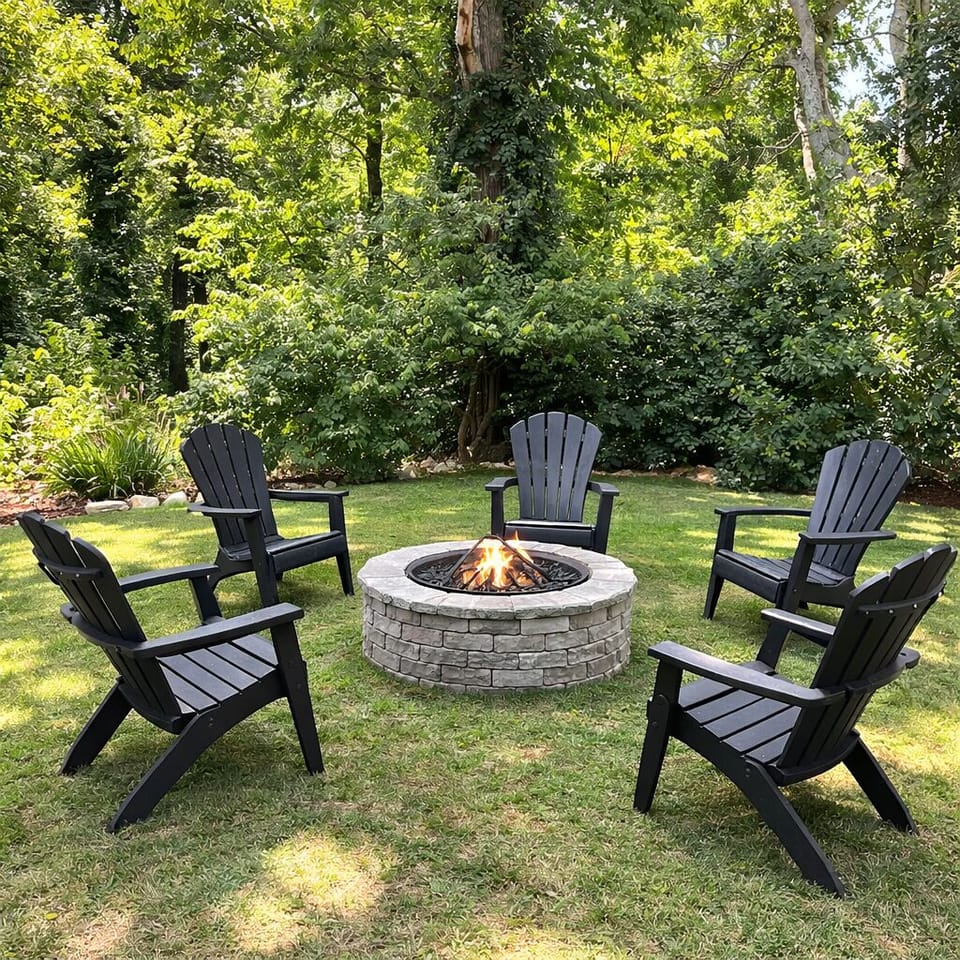 Backyard fire pit
