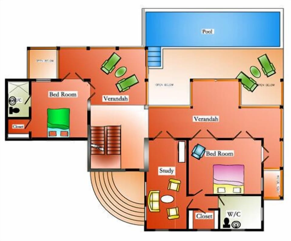 Upstairs Floorplan