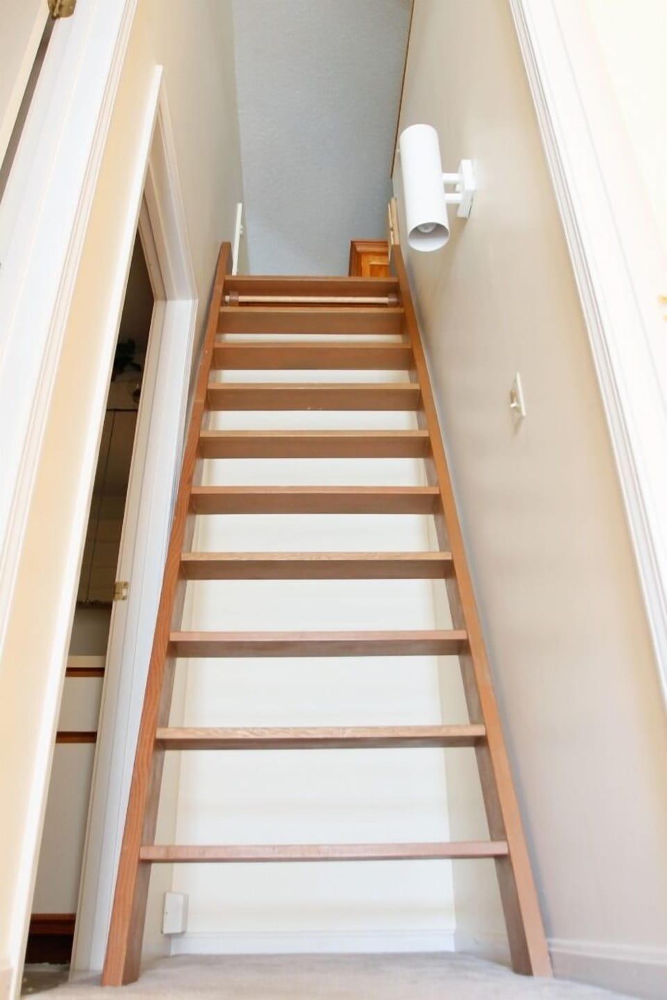 Up to the loft with you! (That's another full bath on the left.)