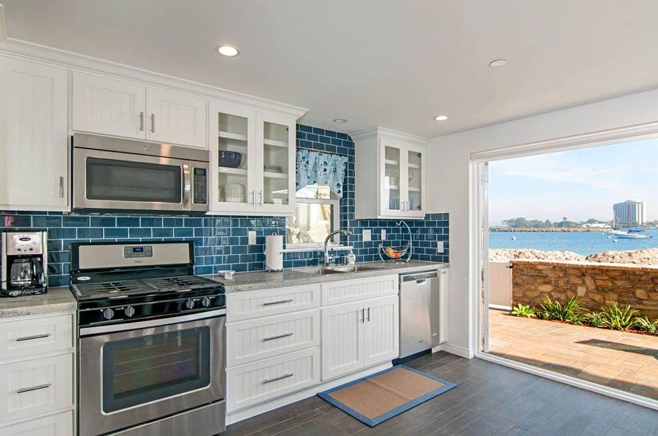 Kitchen with Bay View