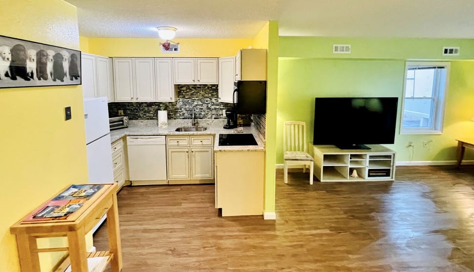 Kitchen and Living Room w/Ocean View Window 