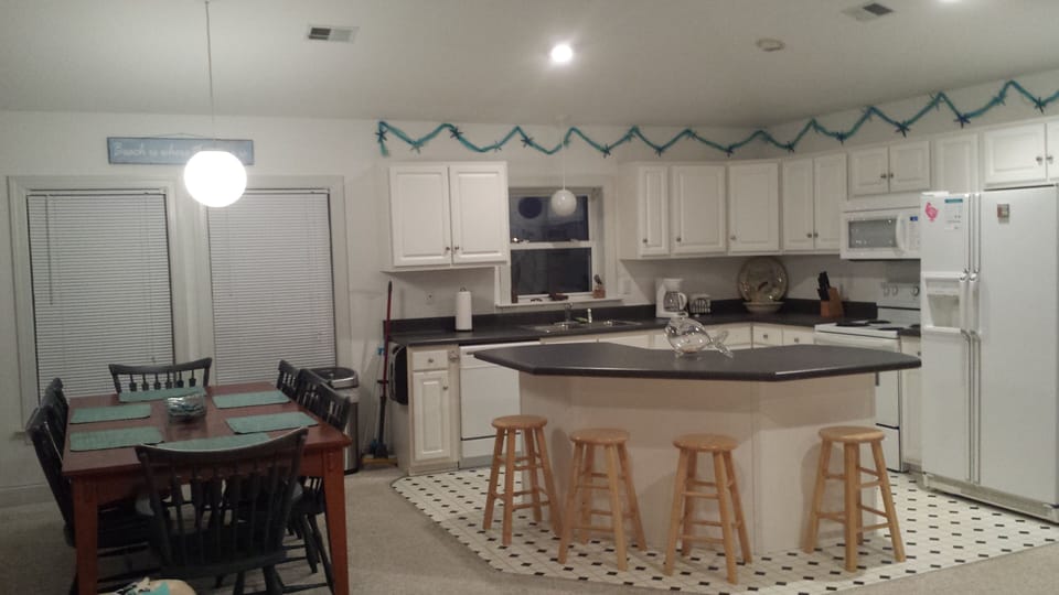 Kitchen and dining area
