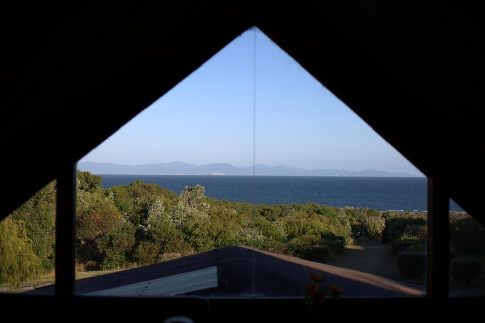 The view from the upstairs living room