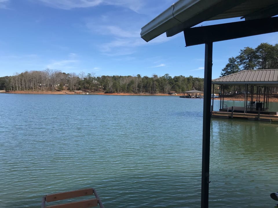 The view from the dock