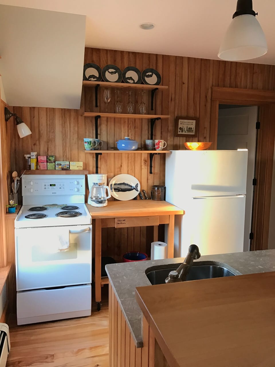 One side of the kitchen