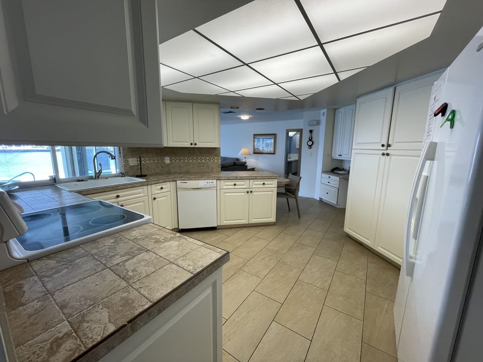 Kitchen with water views!