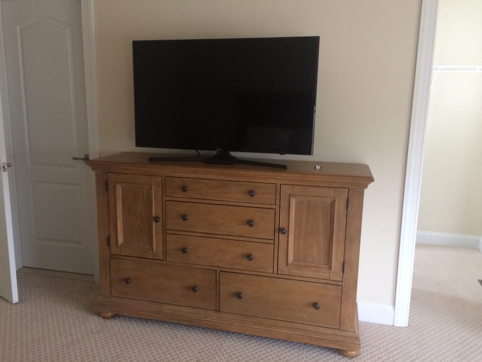 Second floor king bedroom TV