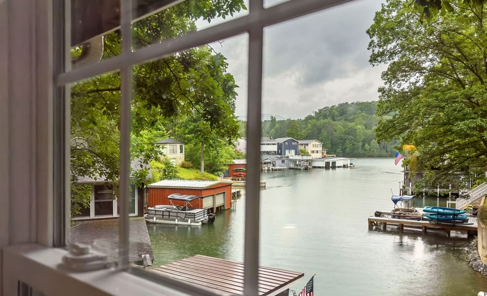 View of Lake Lure from the home
