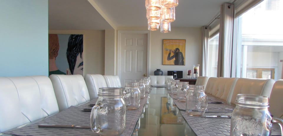 Overlooking pool and Provincetown Monument