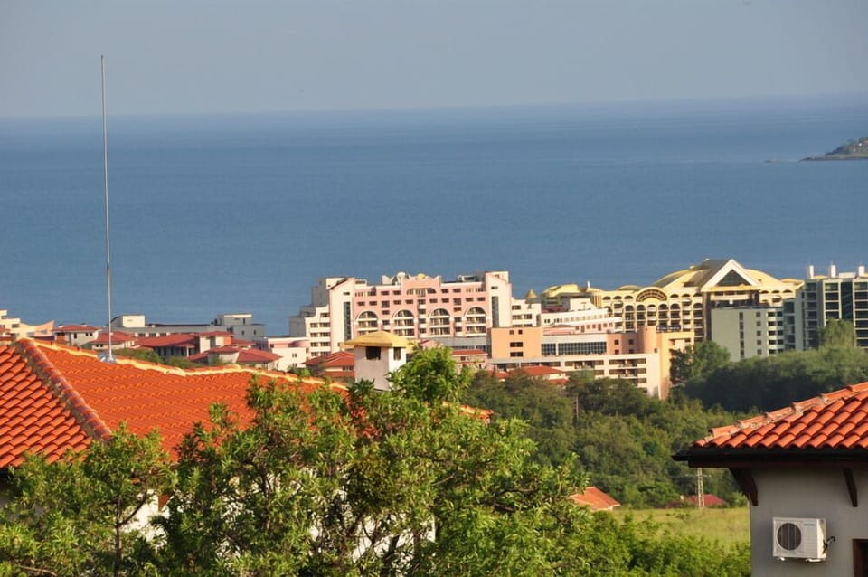 View to Sunny Beach, Black Sea and Nessebar