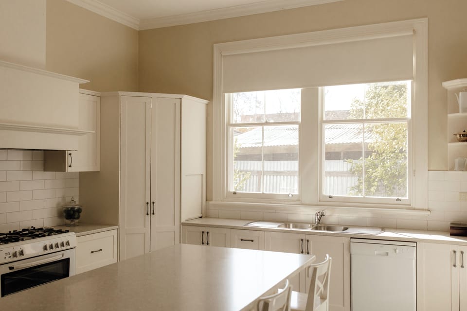 Kitchen and island bench