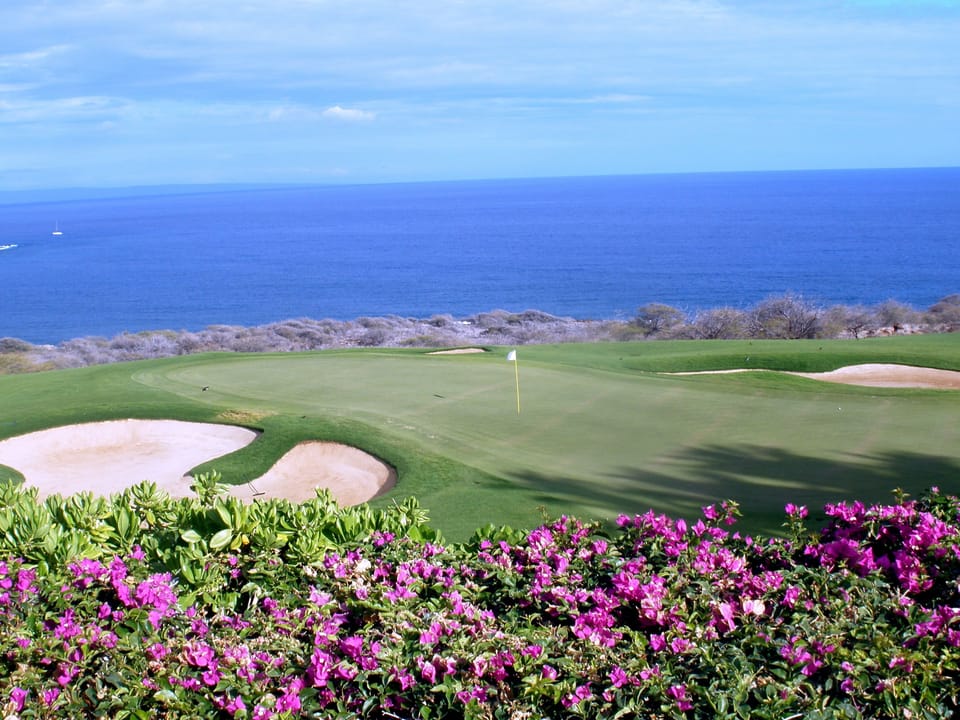 golfing by the ocean